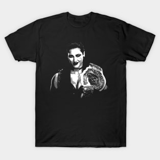 rhea ripley black and white vintage art T-Shirt